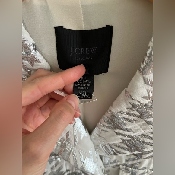 *J.Crew Collection* RARE Galassia houndstooth blazer size 4 - Picture 3 of 6